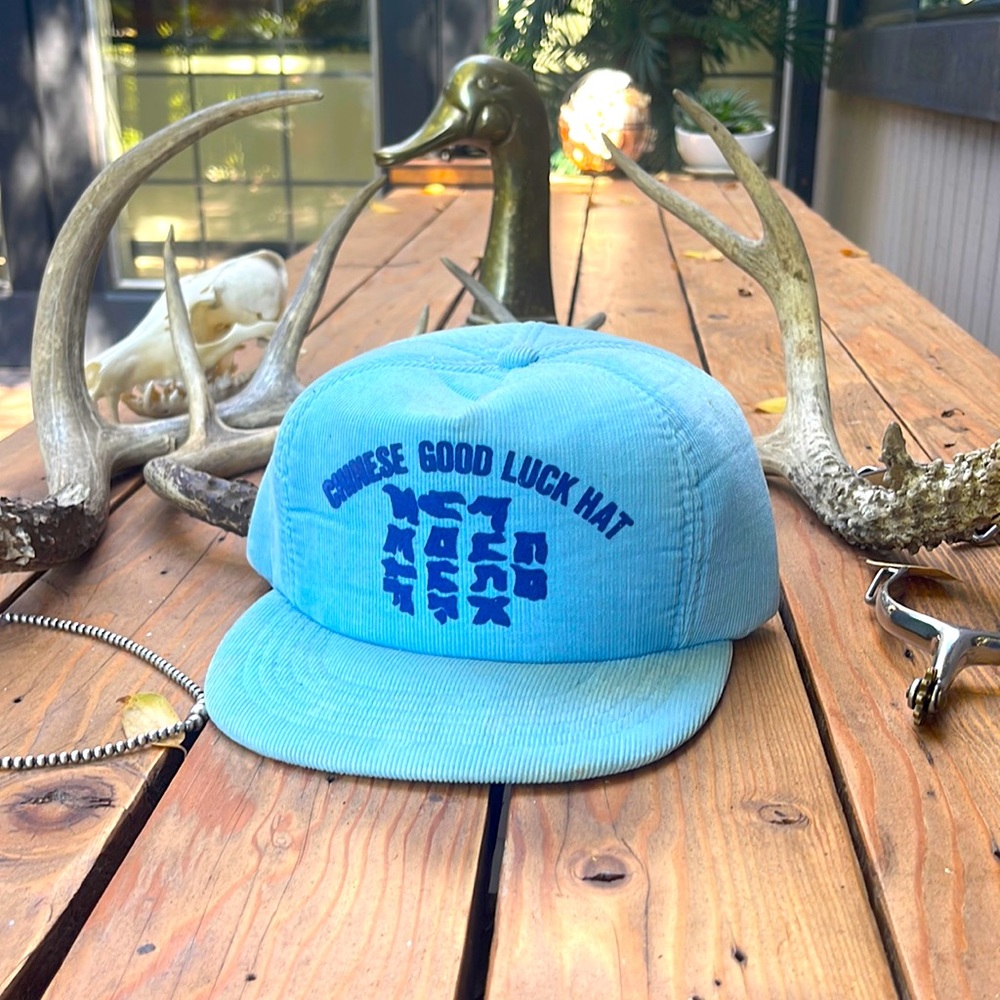 Blue trucker hat